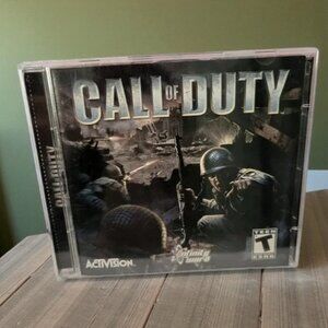 Call of Duty 1 PC CD-ROM 2003 Activision 2 Discs W/ Case and Serial Key
